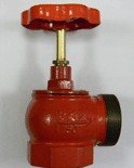Клапан пожарный чугунный КПЧМ с датчиком положения угловой 90гр Апогей